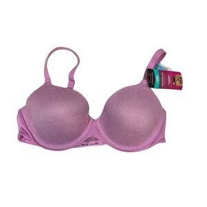 Maidenform Women’s One Fabulous Fit 2.0 Tailored Demi T-shirt Bra, 34C